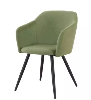 Стул уолтер с обивкой из ткани зеленого цвета