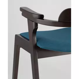 Стул Vincent с мягким сиденьем синего цвета