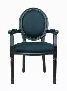 Стул Volker Arm Black темно-синего цвета