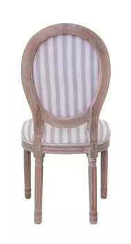 Стул Volker Pinstripe бежево-серого цвета