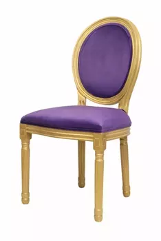 Стул Volker Violet Gold с мягкой обивкой