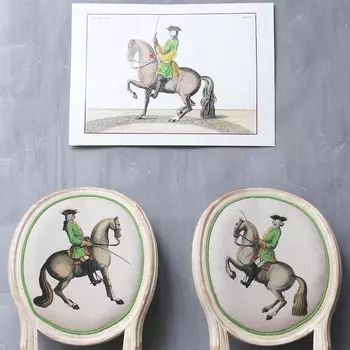 Стул верховая езда урок № 11 бежевого цвета