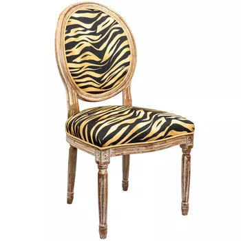 Стул зебра с каркасом из натурального бука
