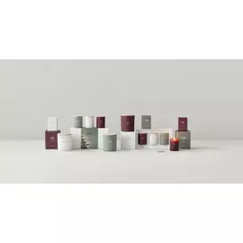 Свеча ароматическая Jul бордового цвета с крышкой