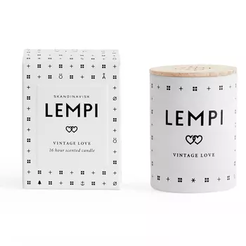 Свеча ароматическая Lempi с крышкой их бамбука