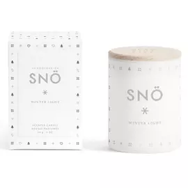 Свеча ароматическая snö белого цвета с крышкой