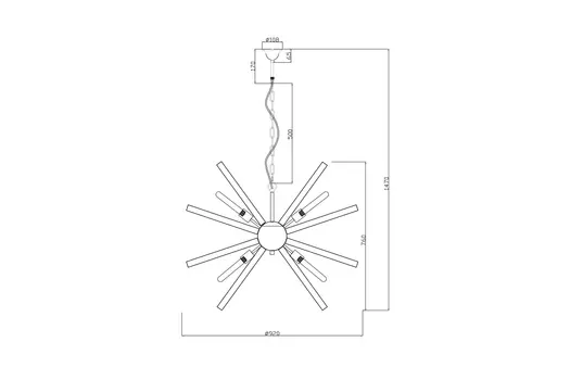 Светильник подвесной дымчатый