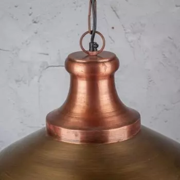 Светильник подвесной медного цвета