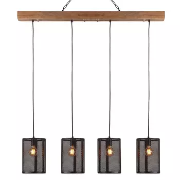 Светильник подвесной с черными плафонами