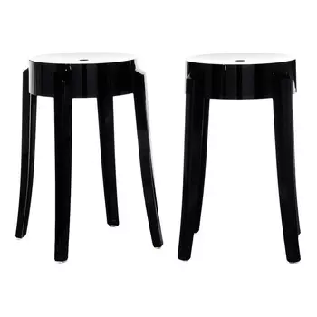 Табурет Charles Ghost черного цвета