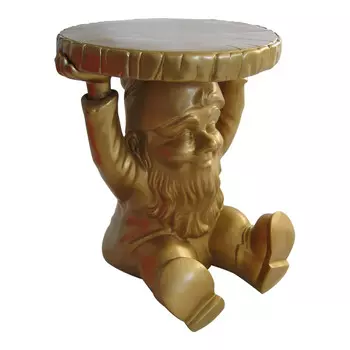 Табурет Gnomes аттила золотого цвета