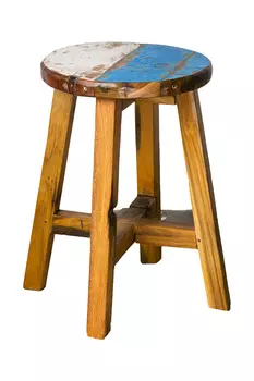 Табурет кинг из массива древесины рыбацкого судна