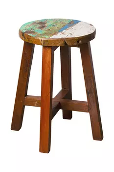 Табурет кинг из массива древесины рыбацкого судна