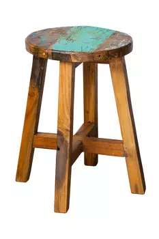 Табурет кинг из массива древесины рыбацкого судна