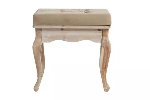 Табурет Narcissus с ножками из натурального дерева