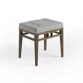 Табурет Nogal из дерева и ткани