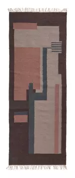 Тканный ковер Blush сливово-розового цвета