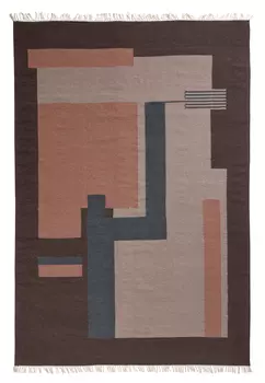 Тканный ковер Blush сливово-розового цвета