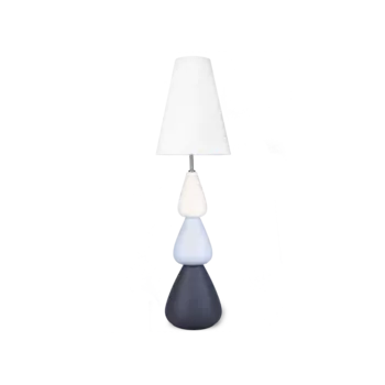 Торшер Bushia с белым абажуром