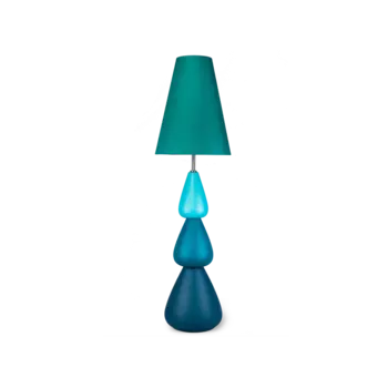 Торшер Bushia с зеленым абажуром