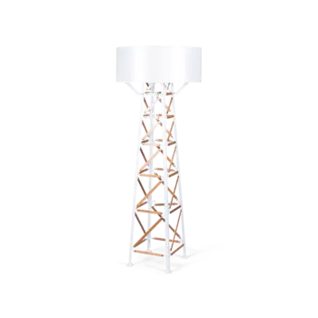 Торшер Construction с белым плафоном