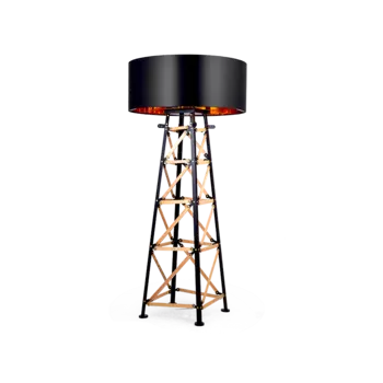 Торшер Construction с черным абажуром