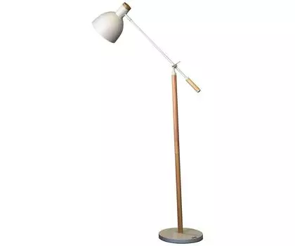 Торшер дели с белым плафоном