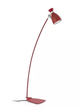 Торшер Faro Retro красный из металла