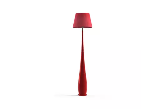 Торшер Leo Red с абажуром из светотехнического пвх