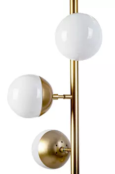Торшер шары из белого стекла