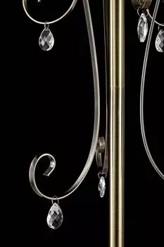 Торшер Simone с плафоном бронзового цвета