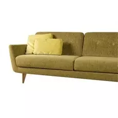 Трехместный диван Rucola горчичного цвета