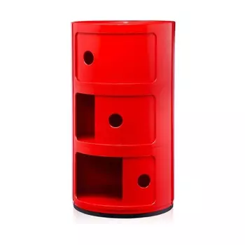 Тумба Componibili красного цвета