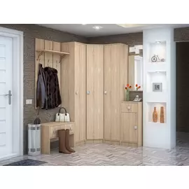 Тумба глория с одним ящиком и одной дверцей цвета дуб сонома