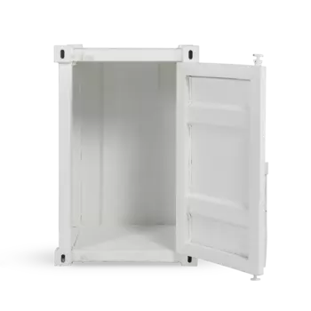 Тумба Industrial белого цвета