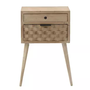 Тумба из дерева с двумя выдвижными ящиками