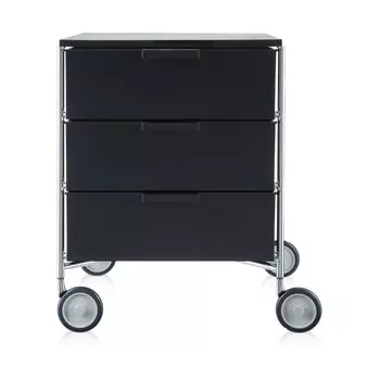 Тумба Mobil темно-серого цвета на колесах