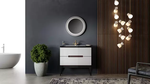 Тумба под раковину Alto белый глянец