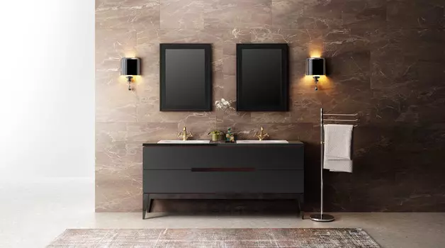 Тумба под раковину Alto чёрный графит