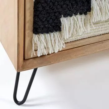 Тумба под тв Kenelly из дерева манго с бахрамой