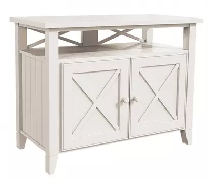 Тумба под тв la Mer белого цвета