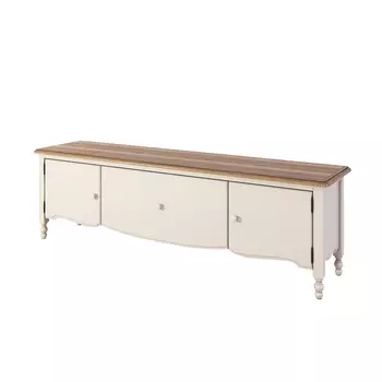 Тумба под тв Leblanc с ящиком и двумя дверцами бежевого цвета