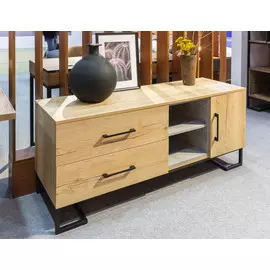 Тумба под тв Loft дуб натур бетон