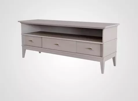Тумба под тв Manhattan серо-молочного цвета