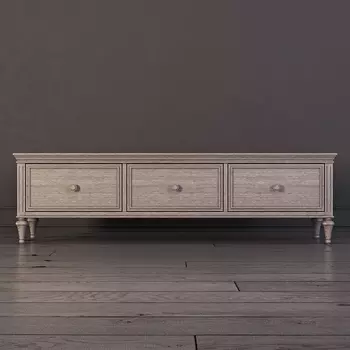 Тумба под тв с тремя ящиками Riverdi цвета светлый дуб