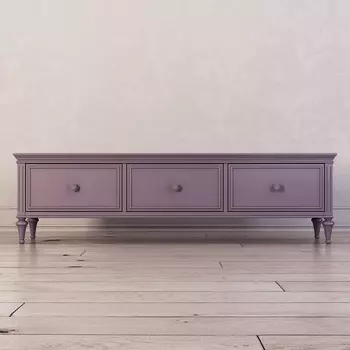 Тумба под тв с тремя ящиками Riverdi фиолетового цвета