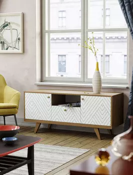 Тумба под тв Thimon из натурального шпона и массива дуба