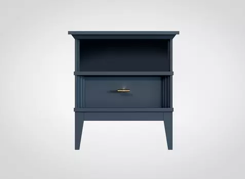 Тумба прикроватная Manhattan серо-синего цвета