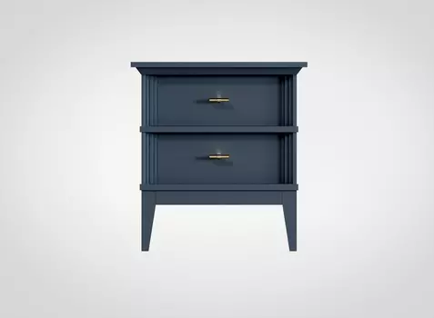 Тумба прикроватная Manhattan серо-синего цвета