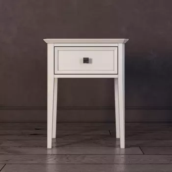 Тумба прикроватная с ящиком Ellington белого цвета